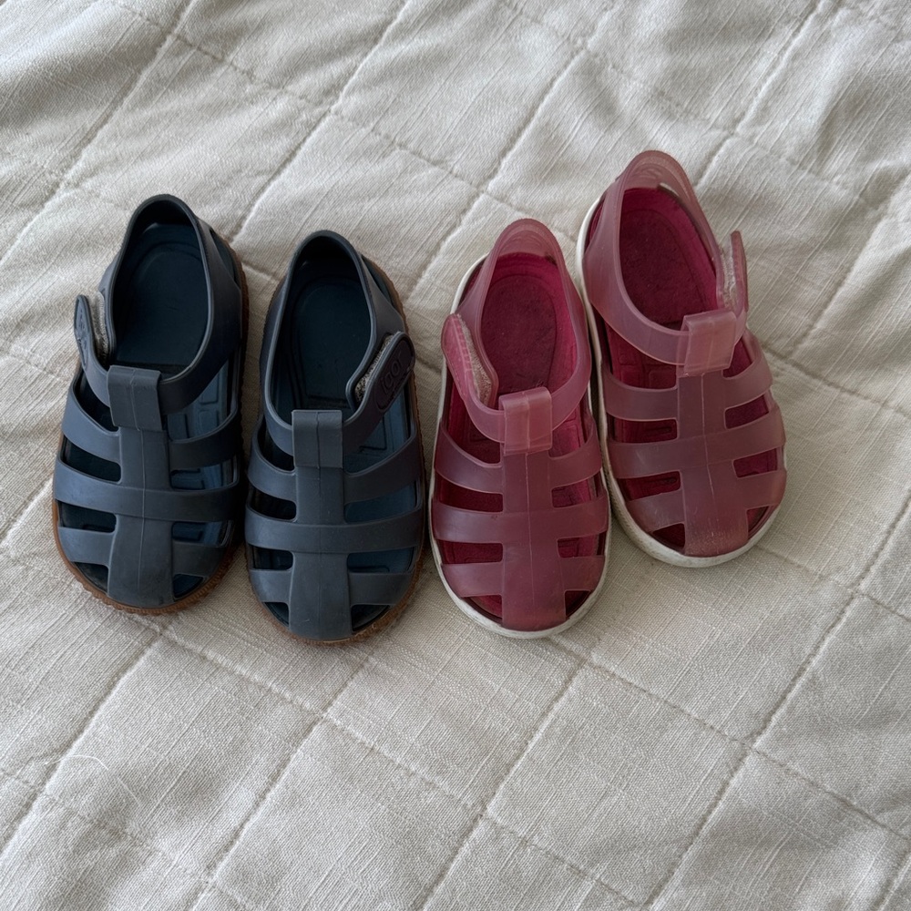 IGOR  Kids' Navy and pink Sandals